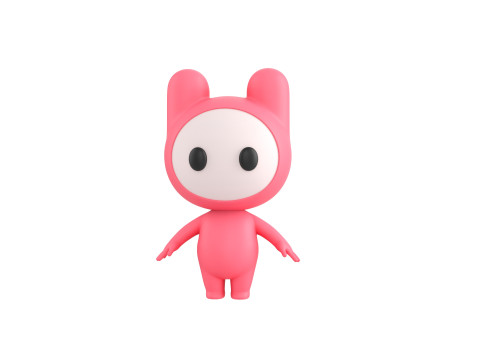 Character178 Rigged Mascot 3D Model