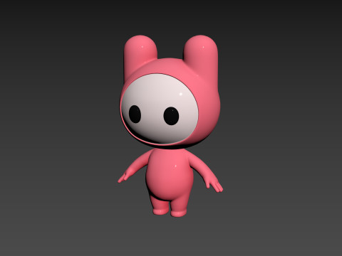 Character178 Rigged Mascot 3D Model