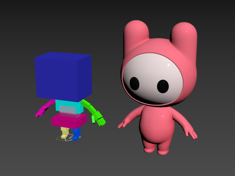 Character178 Rigged Mascot 3D Model