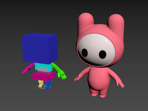 Character178 Rigged Mascot 3D Model