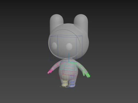 Character178 Rigged Mascot 3D Model