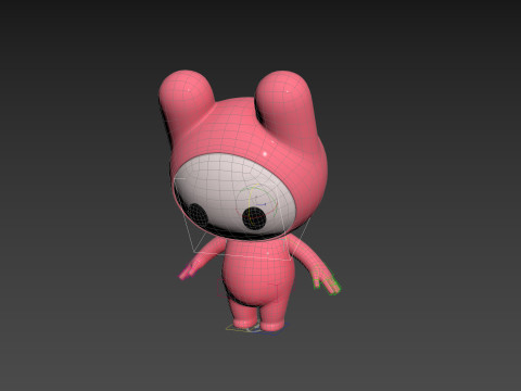 Character178 Rigged Mascot 3D Model