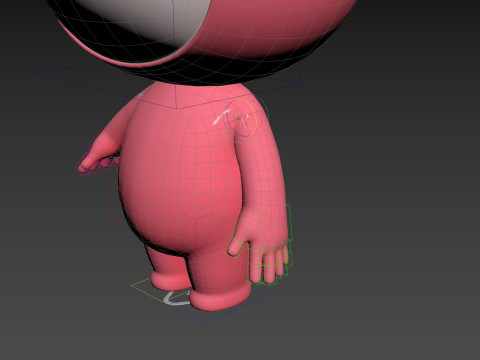Character178 Rigged Mascot 3D Model