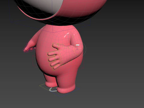 Character178 Rigged Mascot 3D Model