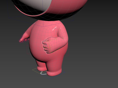 Character178 Rigged Mascot 3D Model