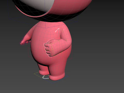 Character178 Rigged Mascot 3D Model