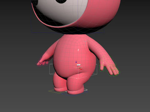 Character178 Rigged Mascot 3D Model