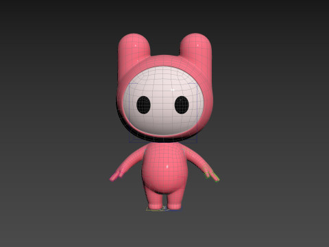 Character178 Rigged Mascot 3D Model