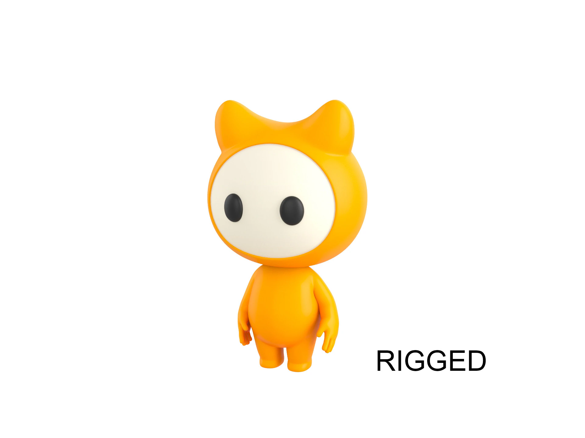 Character179 Rigged Mascot 3D Model .c4d .max .obj .3ds .fbx .stl .blend 