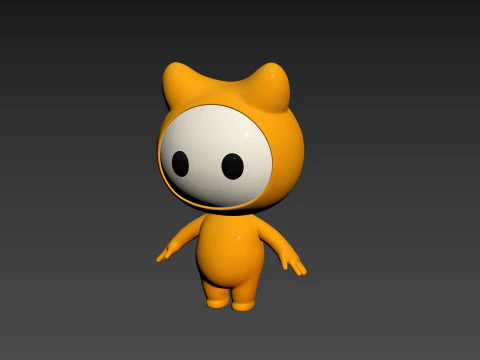 Character179 Rigged Mascot 3D Model