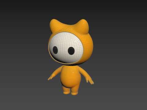 Character179 Rigged Mascot 3Dモデル