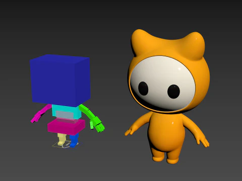 Character179 Rigged Mascot 3D Model
