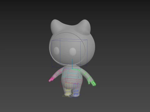 Character179 Rigged Mascot 3D Model