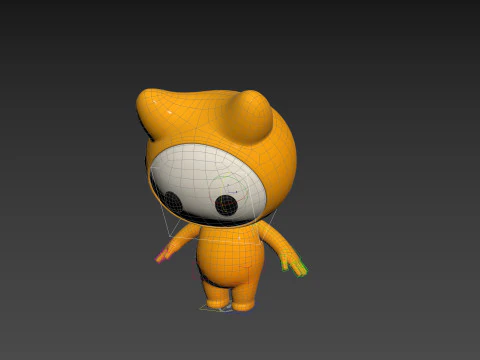 Character179 Rigged Mascot 3D Model
