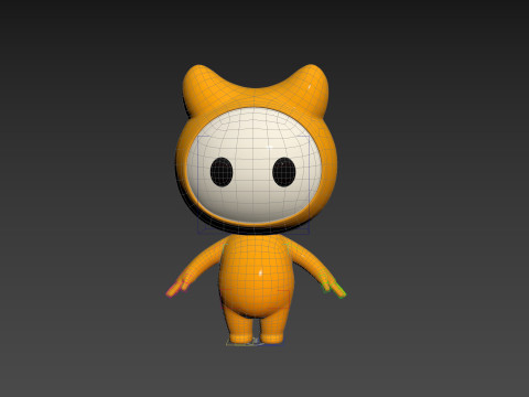 Character179 Rigged Mascot 3Dモデル