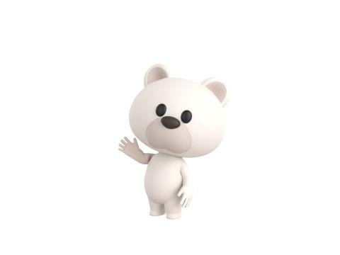 Character180 Rigged Polar Bear Model 3D