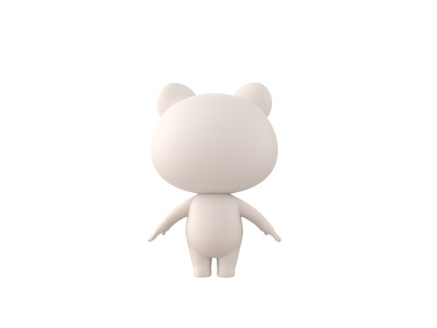 Character180 Rigged Polar Bear Model 3D