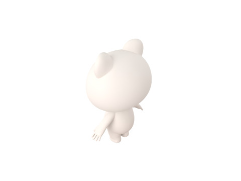 Character180 Rigged Polar Bear Model 3D