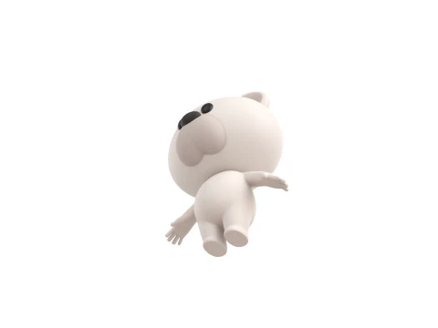 Character180 Rigged Polar Bear 3D Model