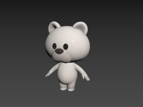 Character180 Rigged Polar Bear 3D Model
