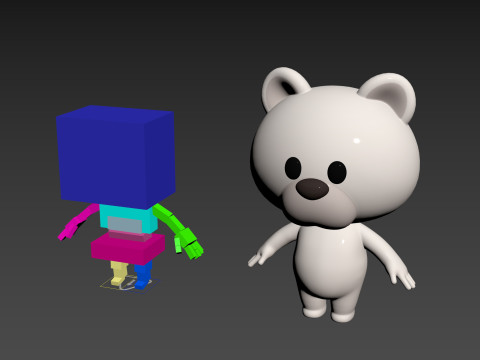 Character180 Rigged Polar Bear Model 3D