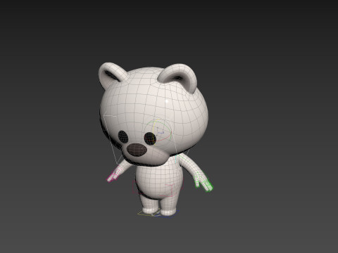 Character180 Rigged Polar Bear Model 3D