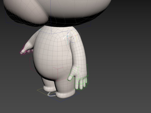 Character180 Rigged Polar Bear Model 3D