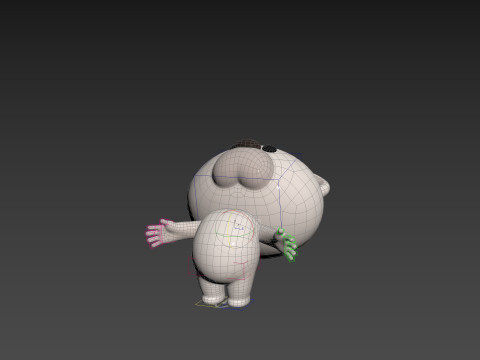 Character180 Rigged Polar Bear Model 3D