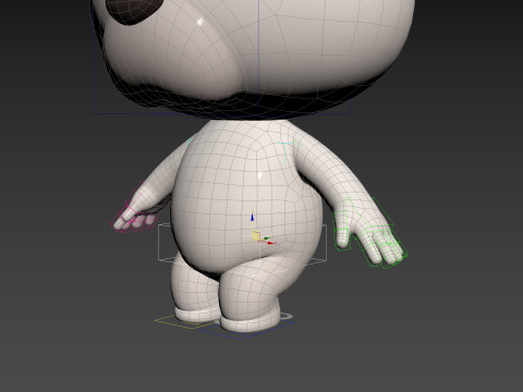 Character180 Rigged Polar Bear Model 3D