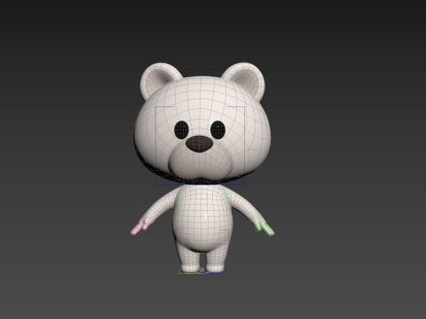 Character180 Rigged Polar Bear Model 3D