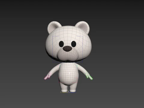 Character180 Rigged Polar Bear 3D Model