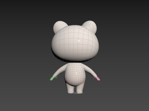 Character180 Rigged Polar Bear Model 3D