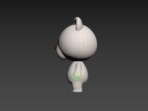 Character180 Rigged Polar Bear Model 3D