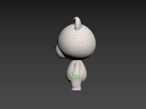 Character180 Rigged Polar Bear 3D Model