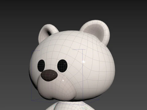 Character180 Rigged Polar Bear 3D Model