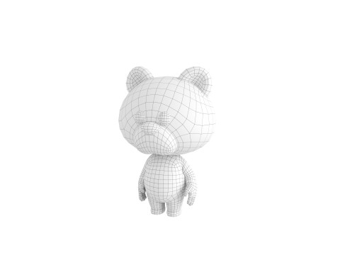 Character180 Rigged Polar Bear Model 3D