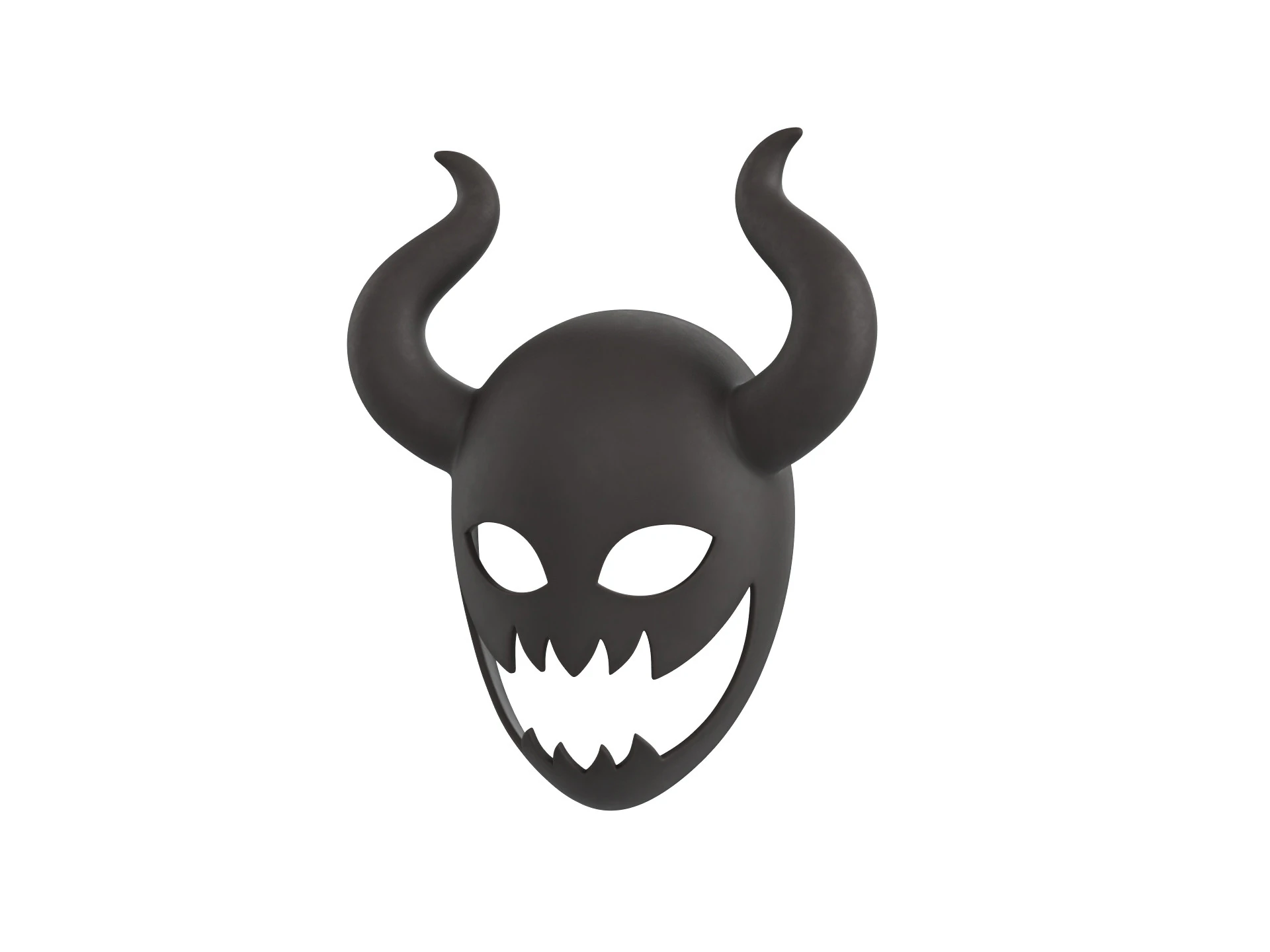 Prop084 Devil Mask 3D Model .c4d .max .obj .3ds .fbx .stl .blend