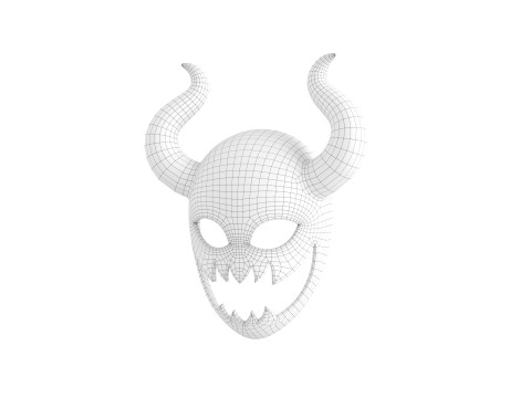 Prop084 Devil Mask 3D मॉडल