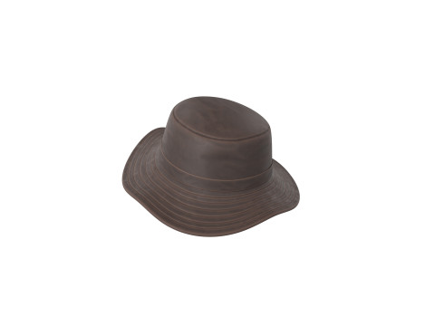 Prop086 Leather Bucket Hat Modelo 3D