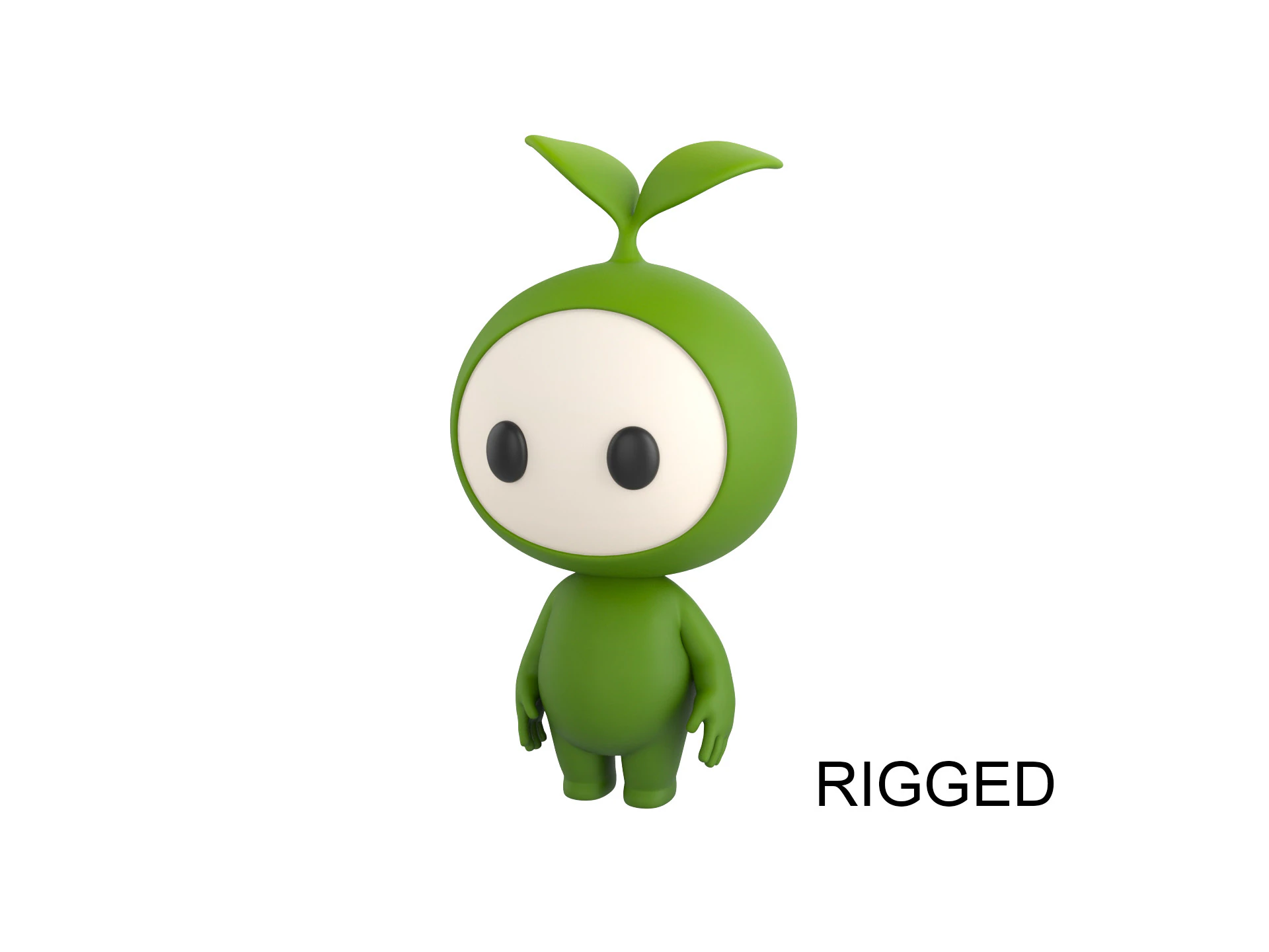 Character181 Rigged Mascot 3D Model .c4d .max .obj .3ds .fbx .stl .blend