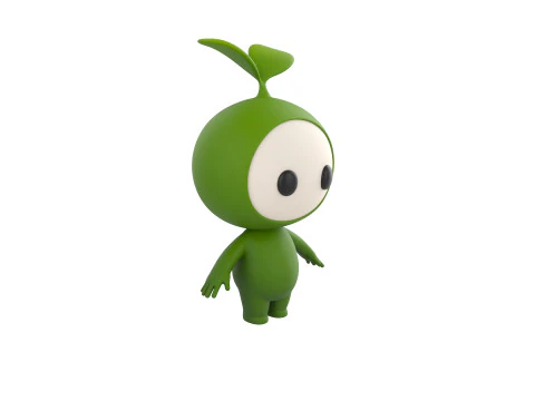 Character181 Rigged Mascot 3D Model