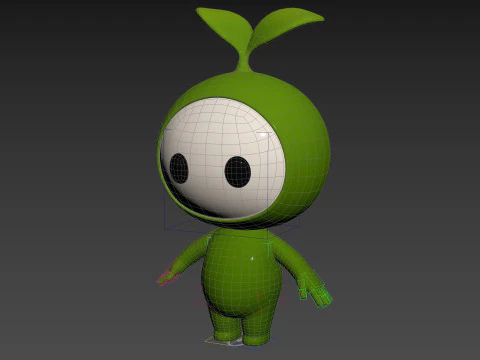 Character181 Rigged Mascot 3D Model