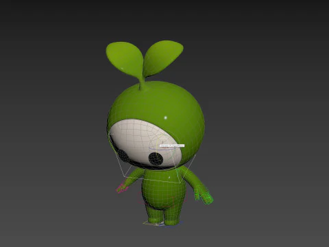 Character181 Rigged Mascot 3D Model