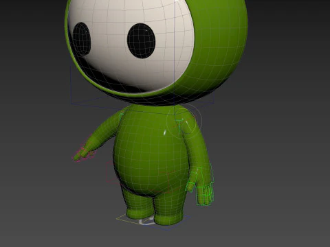 Character181 Rigged Mascot 3D Model