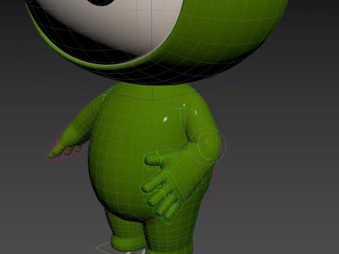 Character181 Rigged Mascot 3D Model