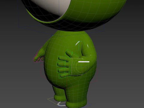 Character181 Rigged Mascot 3D Model