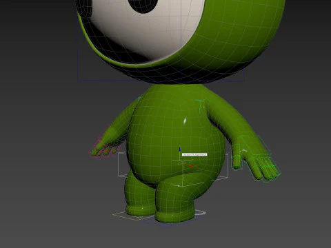 Character181 Rigged Mascot 3D Model