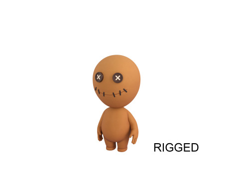 Character182 Rigged Voodoo Doll 3D मॉडल