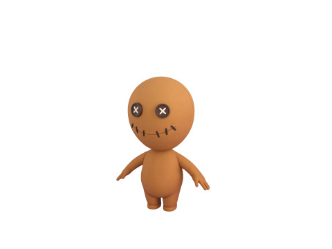 Character182 Rigged Voodoo Doll Modelo 3D