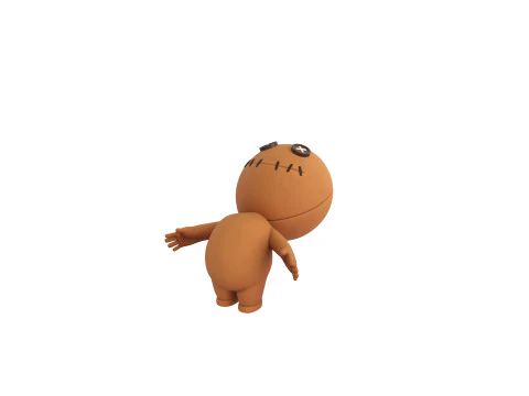 Character182 Rigged Voodoo Doll 3D Model